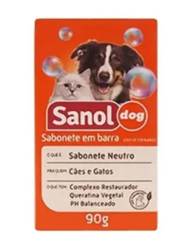 Sabonete Sanol Dog Neutro 90g - SANOL DOG