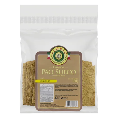Pão Sueco Integral Gergelim Nutrimais Florio - FLORIO