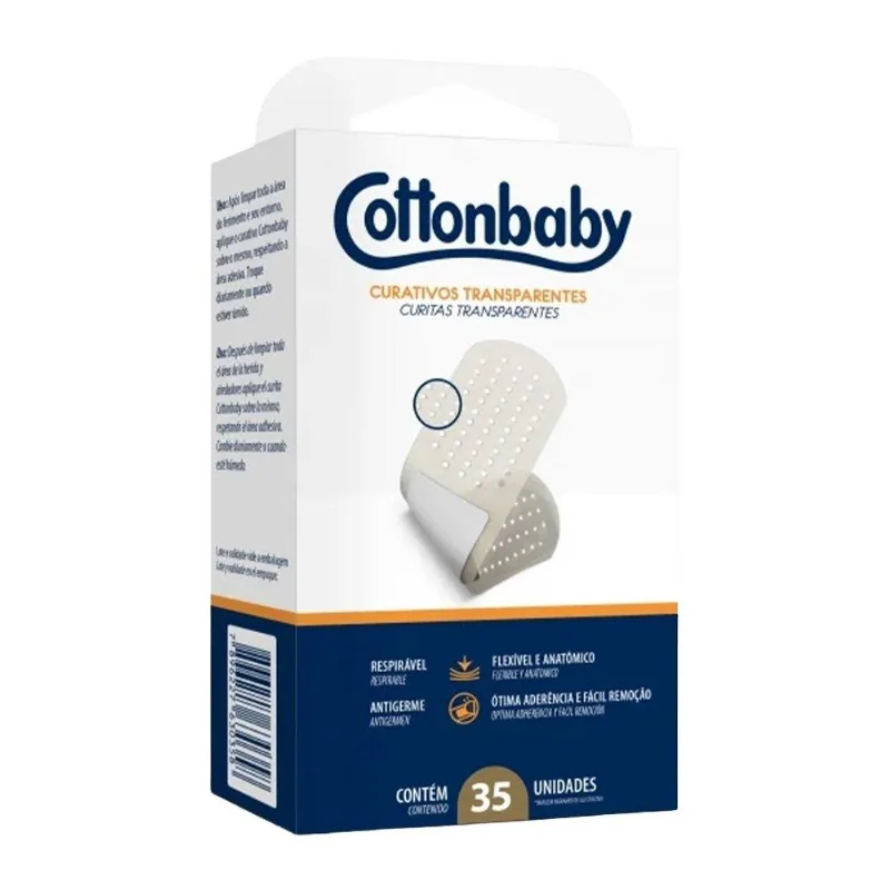 Curativo Cottonbaby Transparente 12x35x1