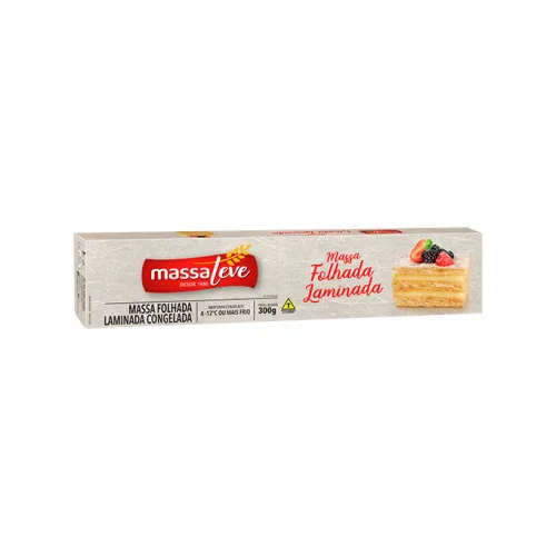 Massa Folhada Massaleve Lamin 300gr - MASSALEVE