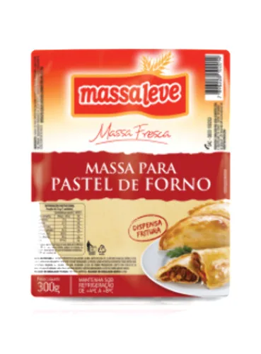 Massa Pastel Massaleve Forno - MASSALEVE