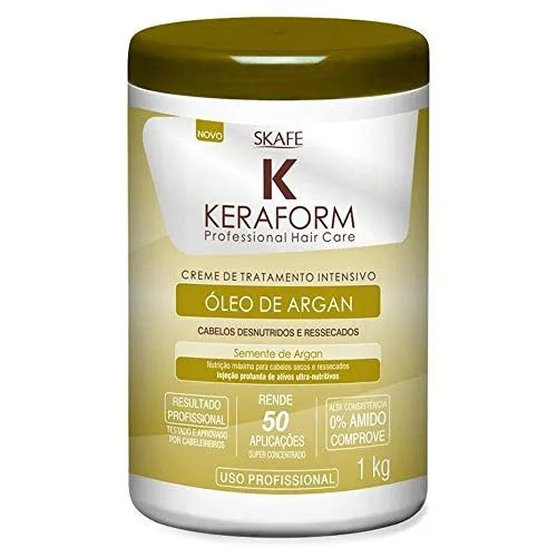 Creme Trat Skafe Intensivo Oleo De Argan Keraform 1kg - SKAFE