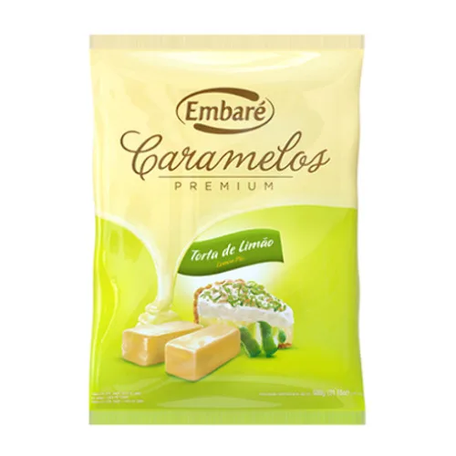 Caramelo Premium De Leite Sabor Torta De Limão ? 600g Embaré - EMBARÉ