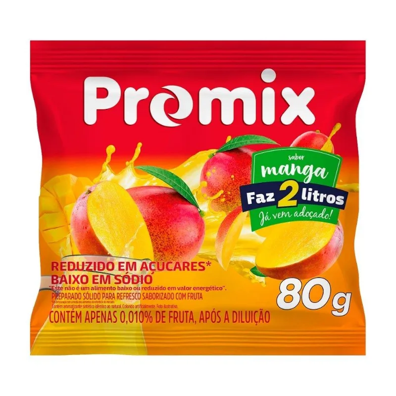 Refresco em Pó Promix Manga 80g
