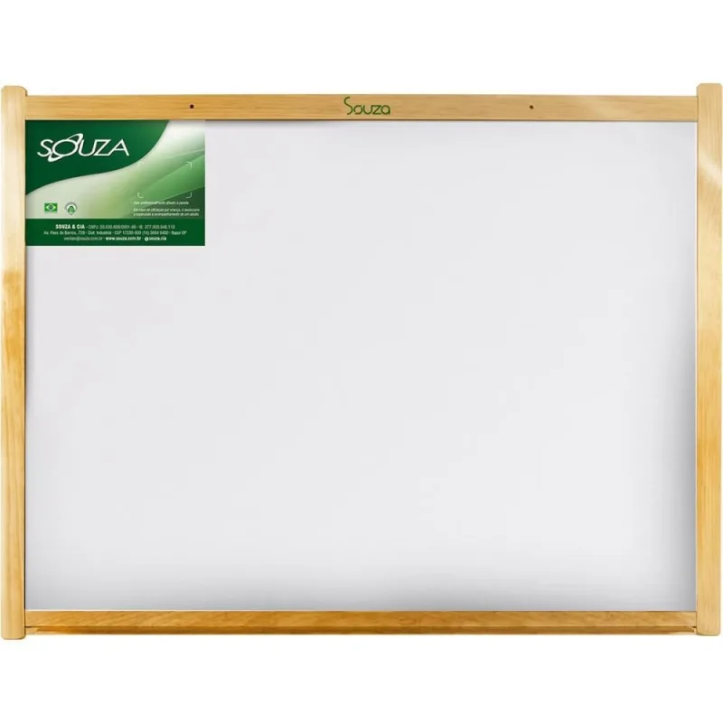 Quadro Branco Moldura Madeira 100X080CM Magitel - Souza