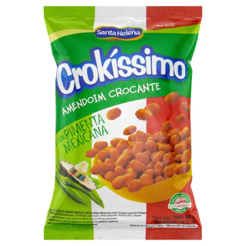 Amendoim Crokissimo 400g Pimenta Mexicana - AMENDOIM