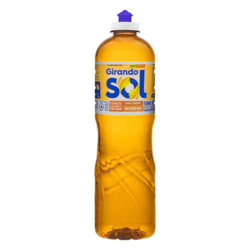 LAVA LOUS LÍQUIDO GLICERINA GIRANDO SOL SQUEEZE 500ML - SQUEEZE