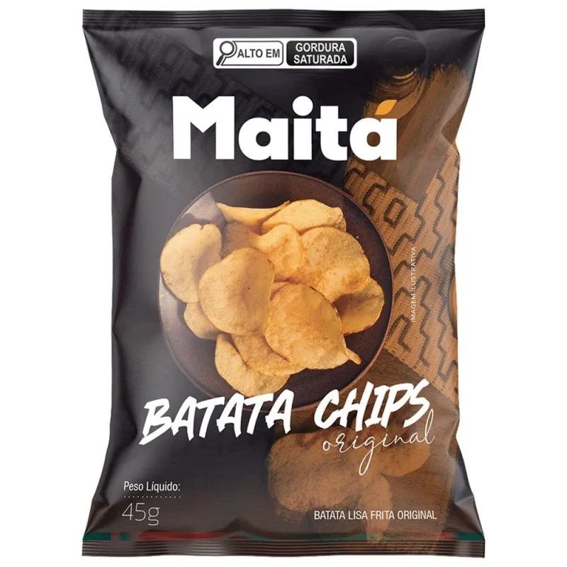 BATATA CHIPS MAITA LISA NATURAL 45G - NATURAL