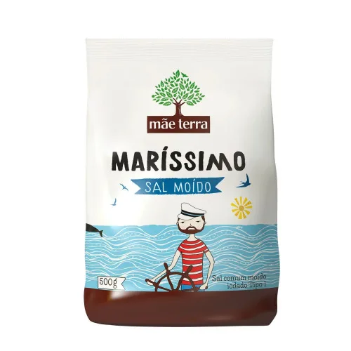 Sal Moído Mãe Terra Iodado 1kg - MAE TERRA