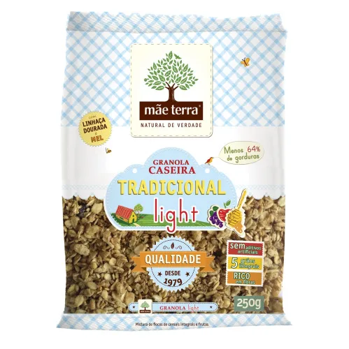 Granola Tradicional Light Mãe Terra Pacote 1kg - MAE TERRA