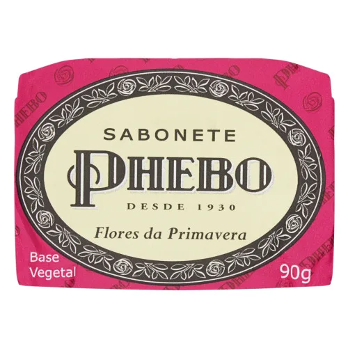 Sabonete Em Barra Vegetal Flores Da Primavera Phebo Cartucho 90g - PHEBO