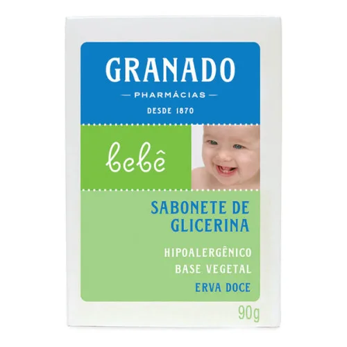 Sabonete Em Barra De Glicerina Erva Doce Granado Bebê Caixa 90g - GRANADO