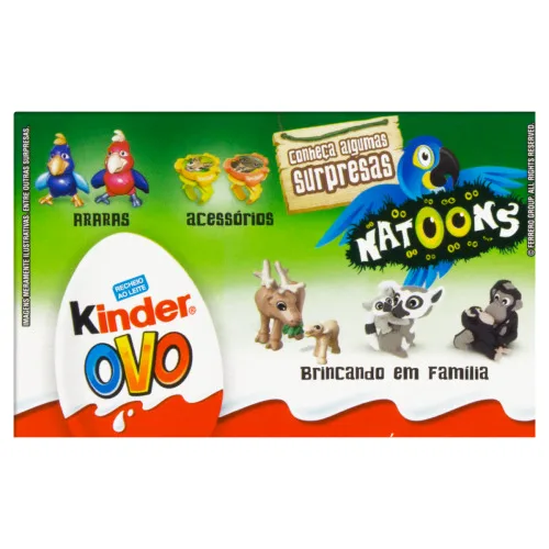Chocolate Kinder Ovo Surpresa Natoons C/2 - KINDER