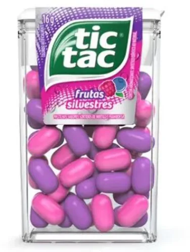 Pastilha Tic Tac Frut Silv/mirt/framb 16gr - TIC TAC