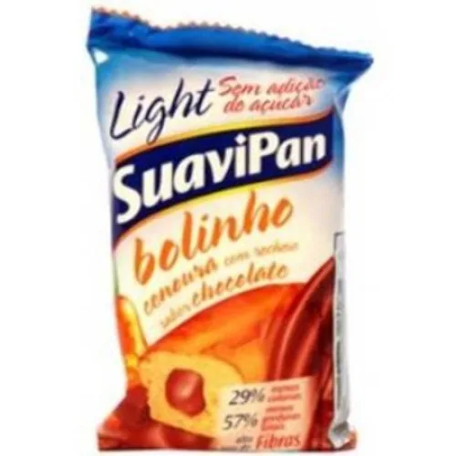 Bolinho Cenoura Com Recheio De Chocolate Suavipan Pacote 40g - SUAVIPAN