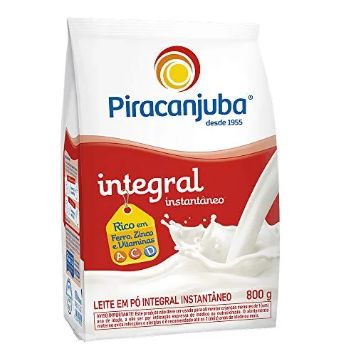 Leite Em Pó Integral Instantâneo Piracanjuba Pacote 800g - PIRACANJUBA
