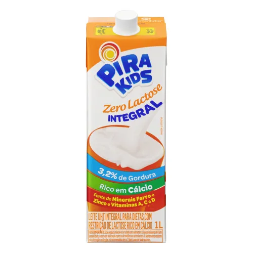Leite Uht Integral Zero Lactose Piracanjuba Pirakids Crescer Caixa Com Tampa 1l - PIRACANJUBA