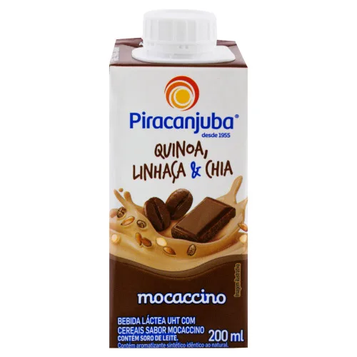 Bebida Láctea Uht Mocaccino Piracanjuba Caixa 200ml - PIRACANJUBA