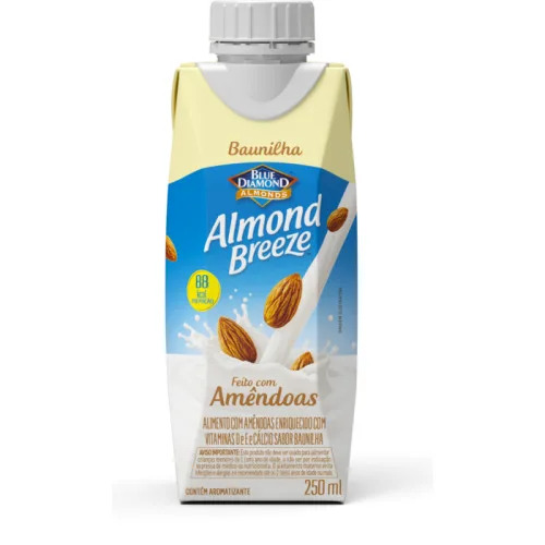 Bebida À Base De Amêndoa Baunilha Blue Diamond Almond Breeze Caixa 250ml - PIRACANJUBA