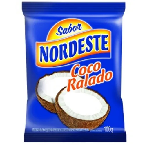 Coco Ralado Desidratado Sabor Nordeste Pacote 100g - SABOR NORDESTE