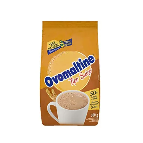 Achocolatado Em Pó Tipo Suíço Chocolate E Mel Ovomaltine Pacote 300g - OVOMALTINE