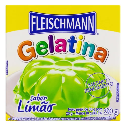 Gelatina Limao Fleischmann - FLEISCHMANN