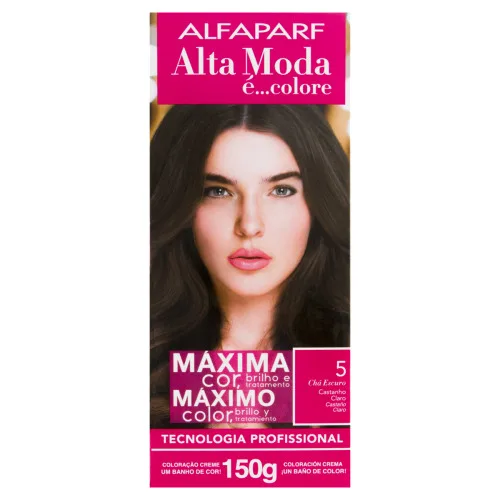 Tintura Permanente Alta Moda 5.0 Castanho Claro Unit - ALTA MODA
