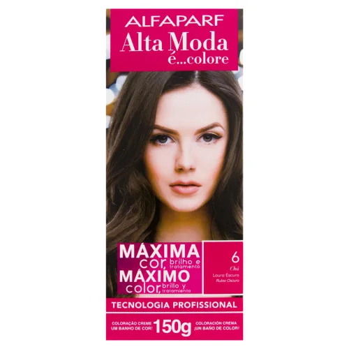 Tintura Permanente Alta Moda 6.0 Louro Escuro Unit - ALTA MODA