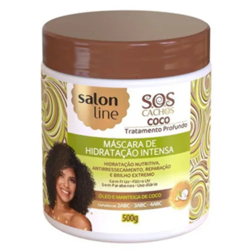Creme Tratamento Salon Line 500g Sos Coco Unit - SALON LINE