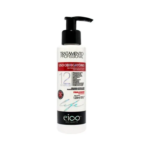 Finalizador Eico Life 120ml Uso Obrigatorio Tratamento Capilar Cod. Sku: 7898558645599 - EICO