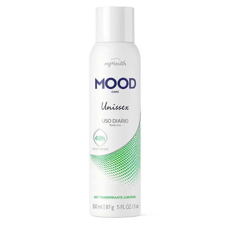 Desodorante Antitranspirante Mood Unissex Uso Diário 48h 150ml Aerosol Toque Seco