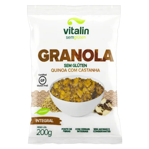 Granola Quinoa Com Castanha Integral Vitalin 200g - VITALIN