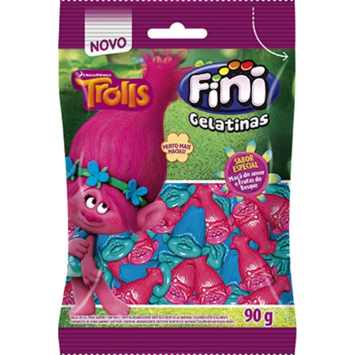 Bala Fini Gelatina 90g / Und / Trolls - FINI