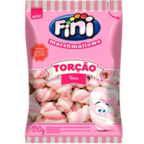 Fini Marshmallow Torcao 250g Rosa/branco - FINI