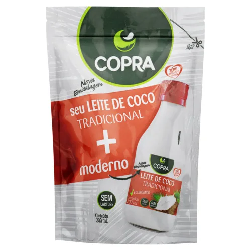 Leite De Coco Copra Pouch 200ml - COPRA