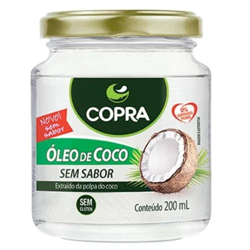 Óleo De Coco Sem Sabor 200ml Copra - COPRA