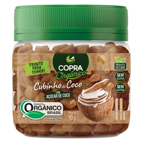 Cubinho De Coco C/acucar Copra 90g - COPRA