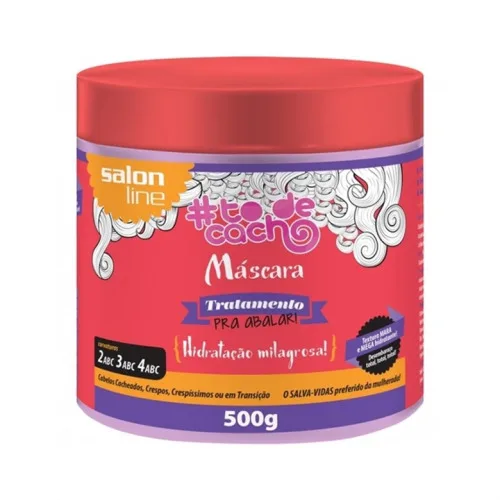 Creme Tratamento Salon Line 500g Abalar To De Cacho Unit - SALON LINE