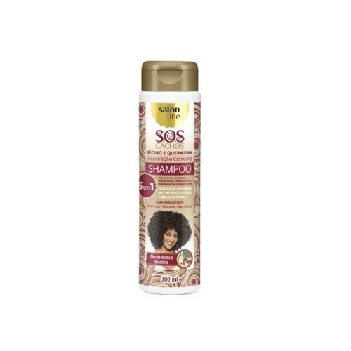 Sh Salon Line 300ml Sos Ricino Quer - SALON LINE