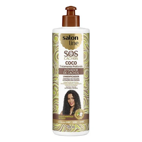 Ativador De Cachos Salon Line 500ml Coco Sos - SALON LINE