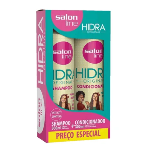 Kit Sh Cond Salon Line Hidra 300ml - SALON LINE