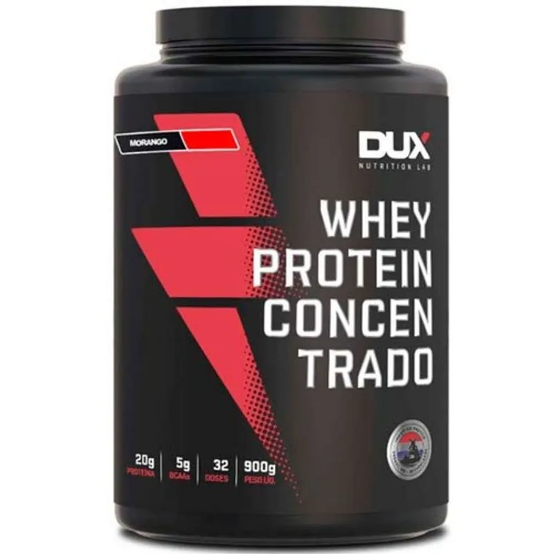 Whey Protein Concentrado DUX Morango 900g