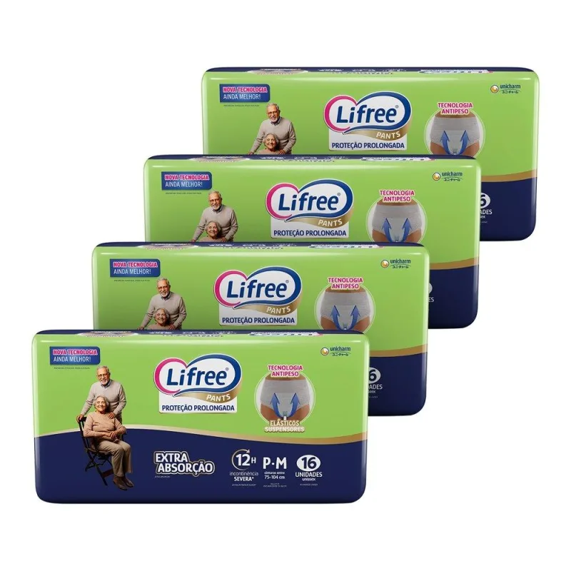 Fralda Descartável Lifree Para Adulto Calça Extra Absorção Jumbo - Não Informado