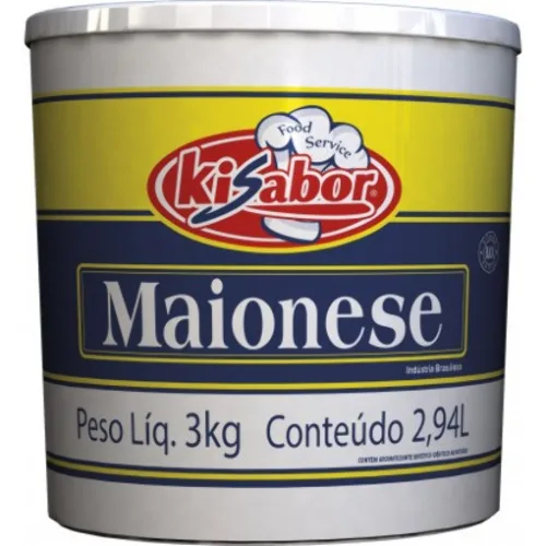 Maionese Kisabor Balde 3kg - KISABOR