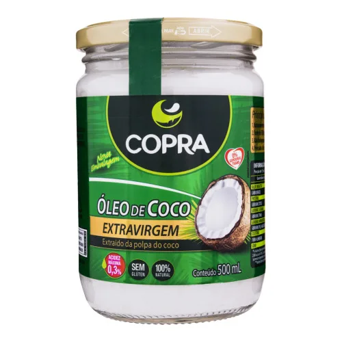 Óleo De Coco Extra Virgem Copra Vidro 500ml - COPRA