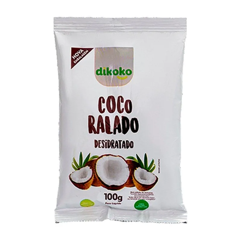 Coco Ralado Dikoko Puro E Desidratado 100g - Não Informado