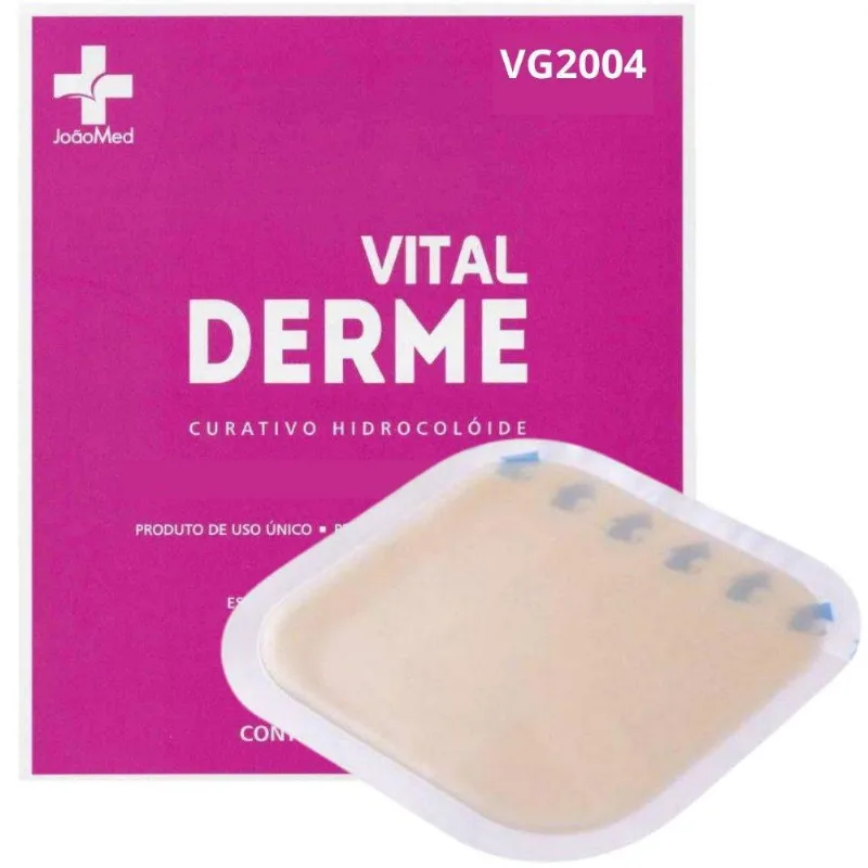 Curativo Hidrocoloide 10cmx10cm Cx C/10 Vitalderme