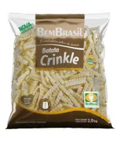 Batata Frita Crinkle Cong 2kg - BEM BRASIL