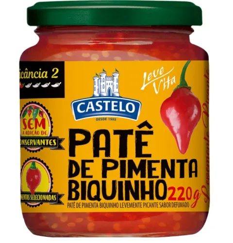 Pate De Pimenta Biquinho Castelo 250g Ardencia 2 - CASTELO