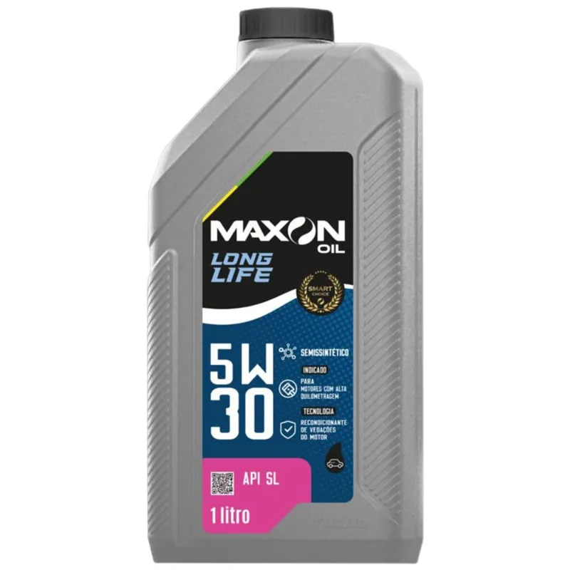Óleo Semissintético 5W30 Maxon Oil Long Life API SL 1 Litro